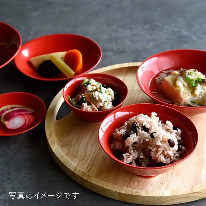 【波佐見焼】赤紅（あかべに）色 6型セット 小皿 茶碗 小鉢 大皿  食器 皿 【DRESS】 [SD10] 波佐見焼