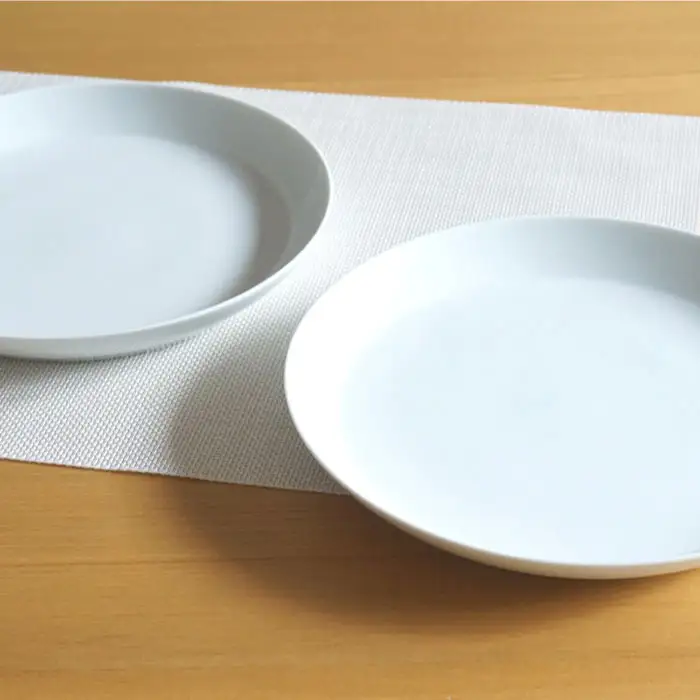 【白山陶器】【磁器の美しさ】 S-lineシンプルな25cm プレート 皿 2枚セット 白磁【波佐見焼】 [TA58] 波佐見焼