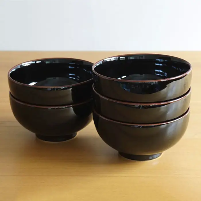 【白山陶器】【5人分の食器】丼とレンゲ10ピースセット 天目 どんぶり  食器 皿 【波佐見焼】 [TA62] 波佐見焼