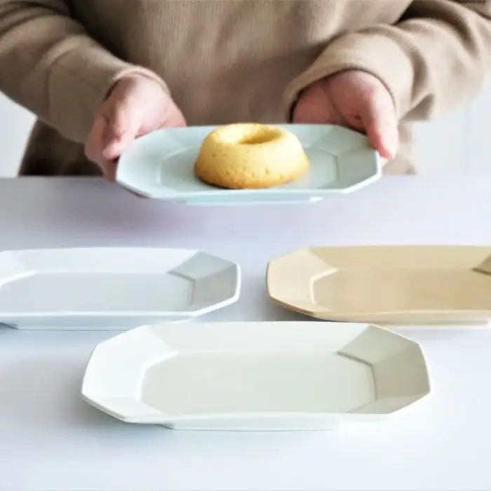 【波佐見焼】角 プレート М DAILY MAT 4色セット 食器 皿 プレート 長角皿 角皿プレート 【永峰製磁】【eiho】 [RA41] 波佐見焼 九州 