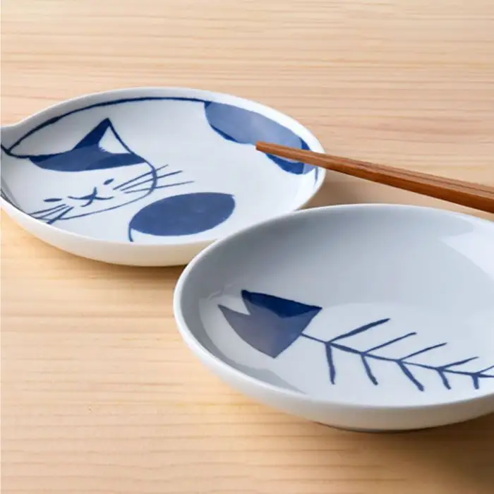 【波佐見焼】necoシリーズ ねこ皿 小皿 5枚セット 食器 皿 【石丸陶芸】 [LB17] 波佐見焼 食器