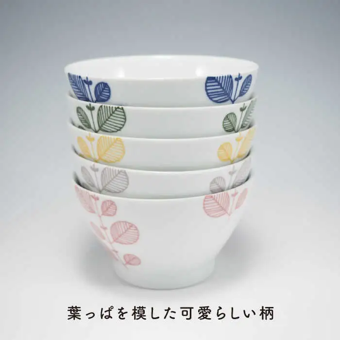 【波佐見焼】ミント 5色絵変わり 茶碗 食器 皿 【永泉】 [MC22]  波佐見焼