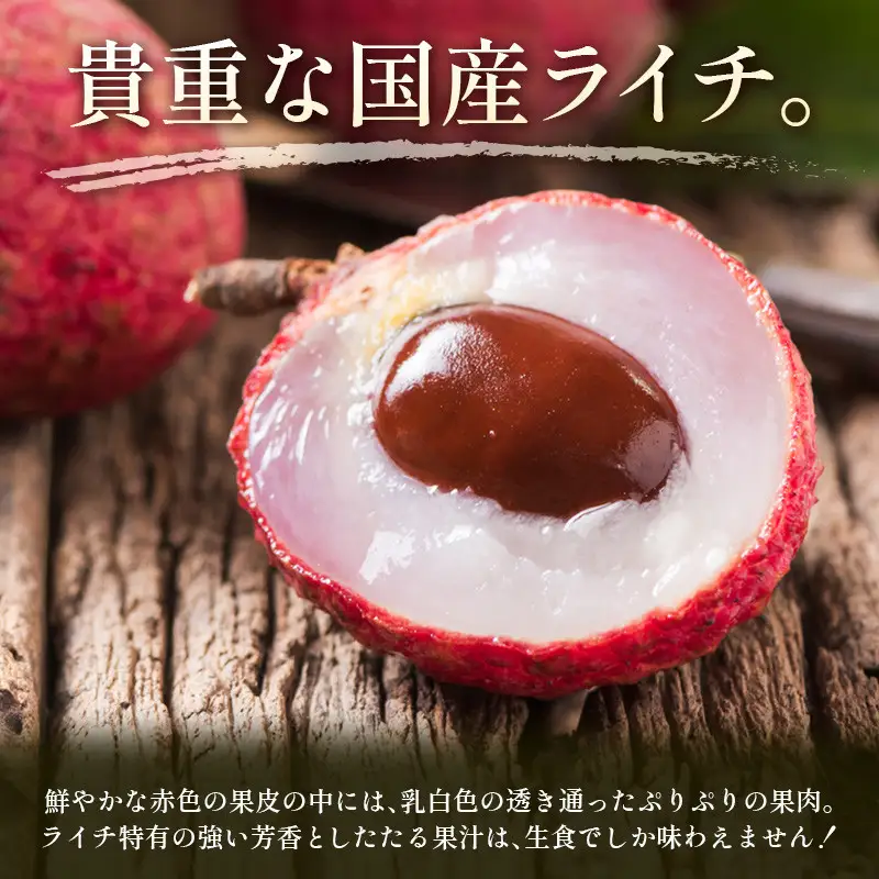 2027年出荷 数量限定 清緑香園の摘みたて「生ライチ」Lサイズ 12個 国産 宮崎県産 C235-27