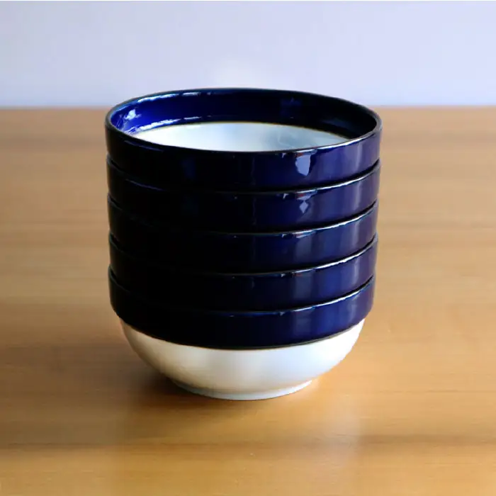 【白山陶器】【ロングライフデザイン】マルティブルー 5号ボール 5枚セット 食器 皿 【波佐見焼】 [TA103]