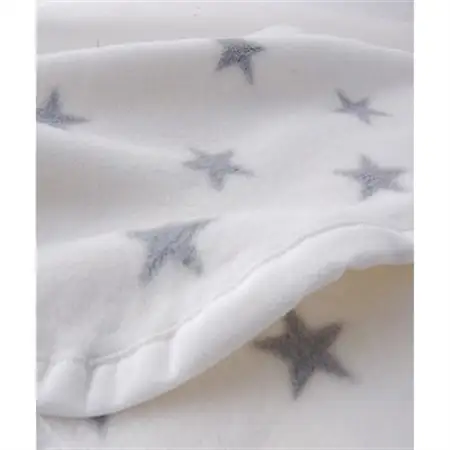 nordic+japan　ベビー毛布 85×115cm　スター・グレー【1134787】