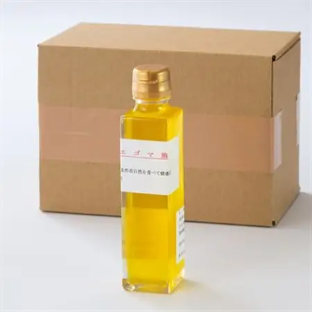 美作市産　無添加生搾りえごま油　160cc×1本_調味料 えごま油 食用油 _【1135093】