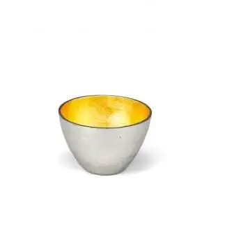 [高岡銅器]ぐい呑 - 大 - 金箔 酒器 民芸品 工芸品 伝統工芸品 日本酒の容器 手作り  FAD-2173