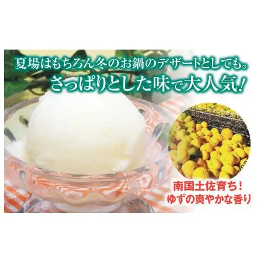 【 シャーベット 】 柚子シャーベット 2L