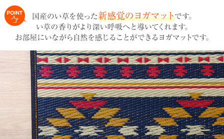 畳ヨガJAPAN　アース（60×180）（ネイビー）　AA041