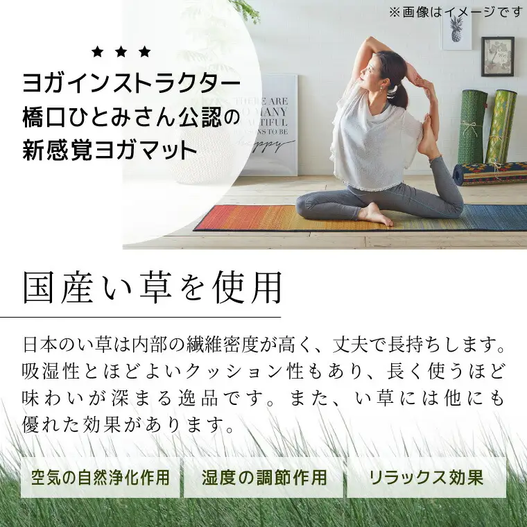 畳ヨガＥＣＯ　ｓｋｙｓｅａ　（６６×１８５）（ブルー）　AA065