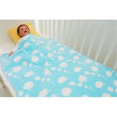 nordic+japan　ベビー毛布 70×100cm ヒツジ・ブルー【1140118】