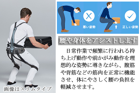サポートジャケット Bb+FIT（ワイド） 腰痛 アシストスーツ サポート