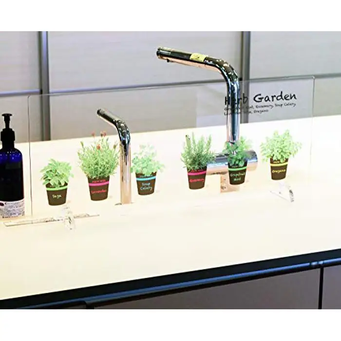 キッチン水はねガード アクリルボード 植木鉢ハーブ 60cm