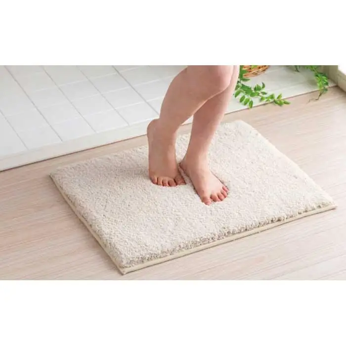 思わず頬ずりしたくなるバスマット プレミアム45x60ｃｍ　ベージュ