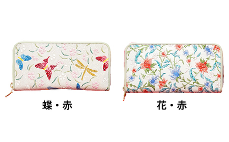 財布 姫路革細工ラウンド札入民芸品伝統技術 財布 アジサイ