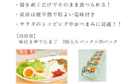卵 マジックパール 味付け 40個 ゆでたまご 卵