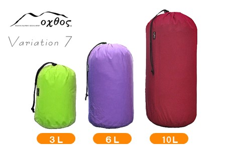 アウトドア oxtos スタッフバッグ 3L~10L 3枚セット バリエーション７ アウトドア