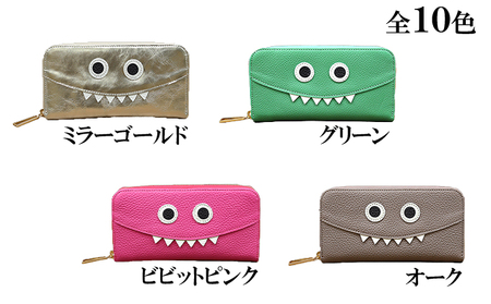長財布モンスター長財布キャラクター財布長財布 ミラーゴールド