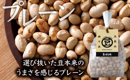 文志郎の炒り豆3個セット(100g×3袋) 箱入り 国産 北海道産 おつまみ おやつ お菓子 無添加