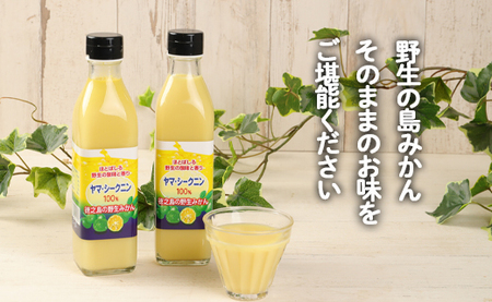 徳之島 天城町 ヤマ・シークニン シークヮーサー 100％ 果汁 調味料 300ml×2本セット M-6-N