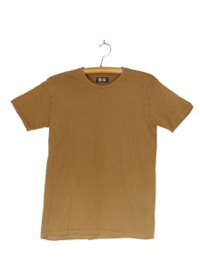 熊野番茶染め　Ｔシャツ　茶色（銅媒染）（XLサイズ）【mrm0115-4】