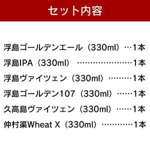 個性あふれる浮島ブルーイングのクラフトビール6本セット｜クラフトビール ビール お酒 沖縄 那覇