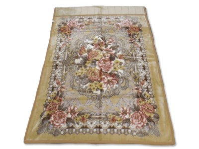 洗える マイヤー衿付合わせ毛布 シングルサイズ(約140×200cm) BSM-15 [1166]