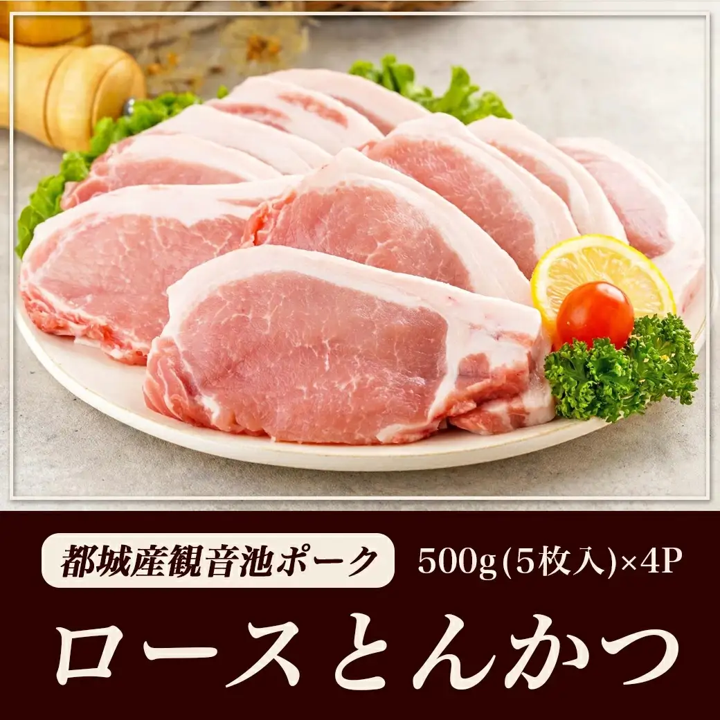 「観音池ポーク」ロース&肩ロース とんかつ3kgセット〔19-1502〕_(都城市) 豚肉 ロース 肩ロース とんかつ 冷凍 宮崎ブランドポーク認定 切落し 切り落とし