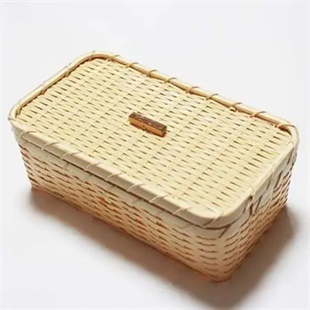 竹細工　おにぎり入れ(3062930)_竹細工  日本製  伝統工芸品  竹工芸  弁当箱  ハンドメイド  伝統工芸_【1119658】