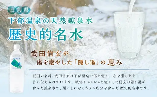 天然鉱泉水「信玄」ナチュラルミネラルウォーター１L×15本入 飲料類 