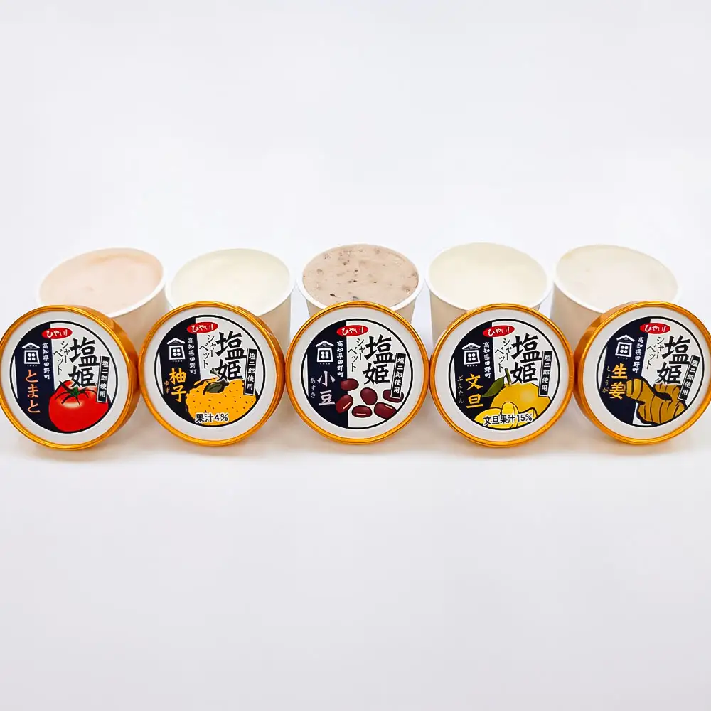 塩姫シャーベット ５種詰め合わせセット 100ml×10個 