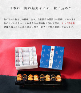 【紀州山海】　山海うめ　八個入り （紀州梅まだい・まぐろ・しらす・ひじき　各2個）【iwt200】