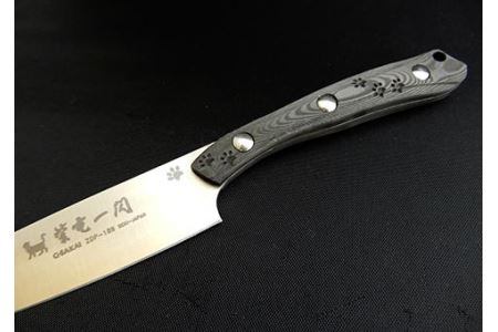 H100-01 紫電一閃 ZDP-189 カーボン柄 ペティ スナネコver