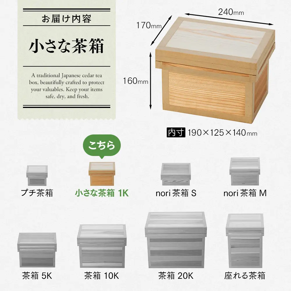 47-2 茶箱2点セット1K・5K