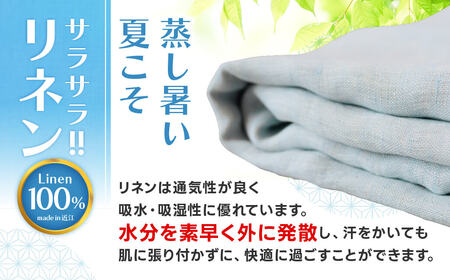 リネン100% 近江の涼麻ガーゼケット 近江化成工業株式会社 滋賀県 東近江市 C-E02 麻 リネン ガーゼケット 近江産 洗える 肌掛け布団 夏布団 寝具 吸湿 速乾 涼しい 快適 軽量 さらさら ふわふわ ギフト プレゼント 日本製 高品質