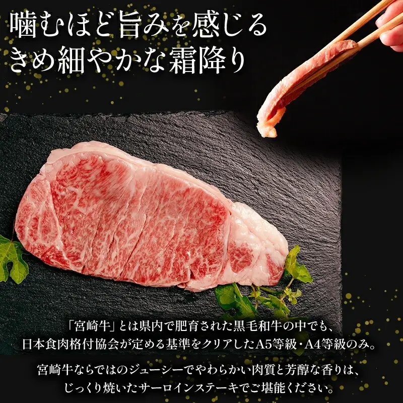 牛肉 ステーキ 牛肉[宮崎牛 サーロイン 400g]