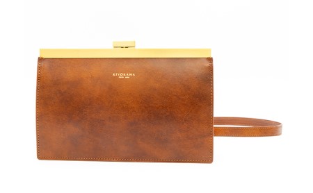 ポシェット KIYOKAWA AURDEY AUD001 牛革 ポシェット【2way】 ネイビー
