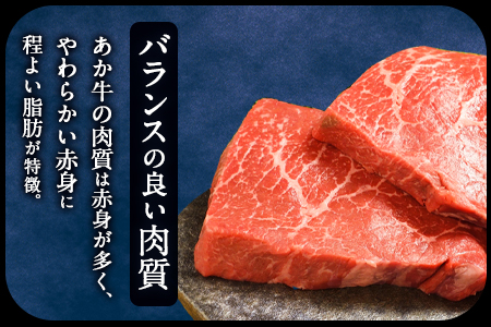4種のステーキセット 1kg超 熊本あか牛 赤牛 ランプ イチボ ミスジ ロース 《60日以内に出荷予定(土日祝除く)》 st-p
