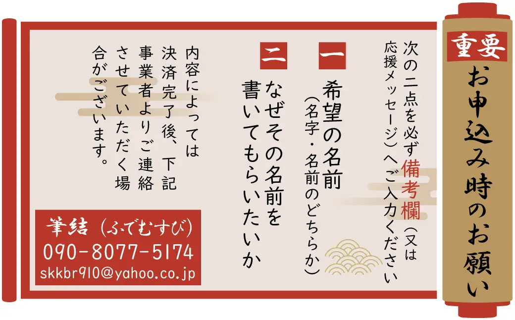 【サイズ小】【世界にたったひとつの贈り物シリーズ】 筆文字 名前カード（額付き）　H144-011