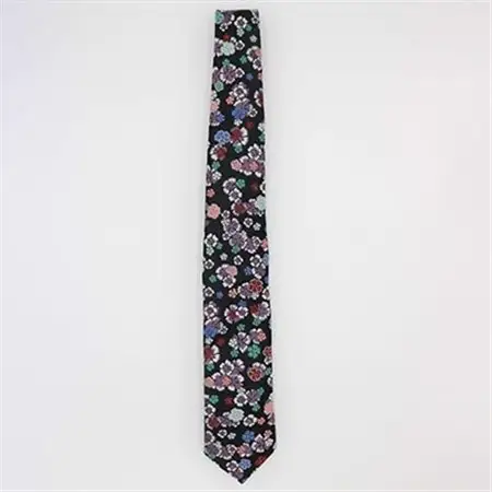【数量限定】ひな人形の生地で仕立てたネクタイ(ナデシコ柄)_装飾品・工芸品 ネクタイ・ベルト 服飾小物 _【1143768】