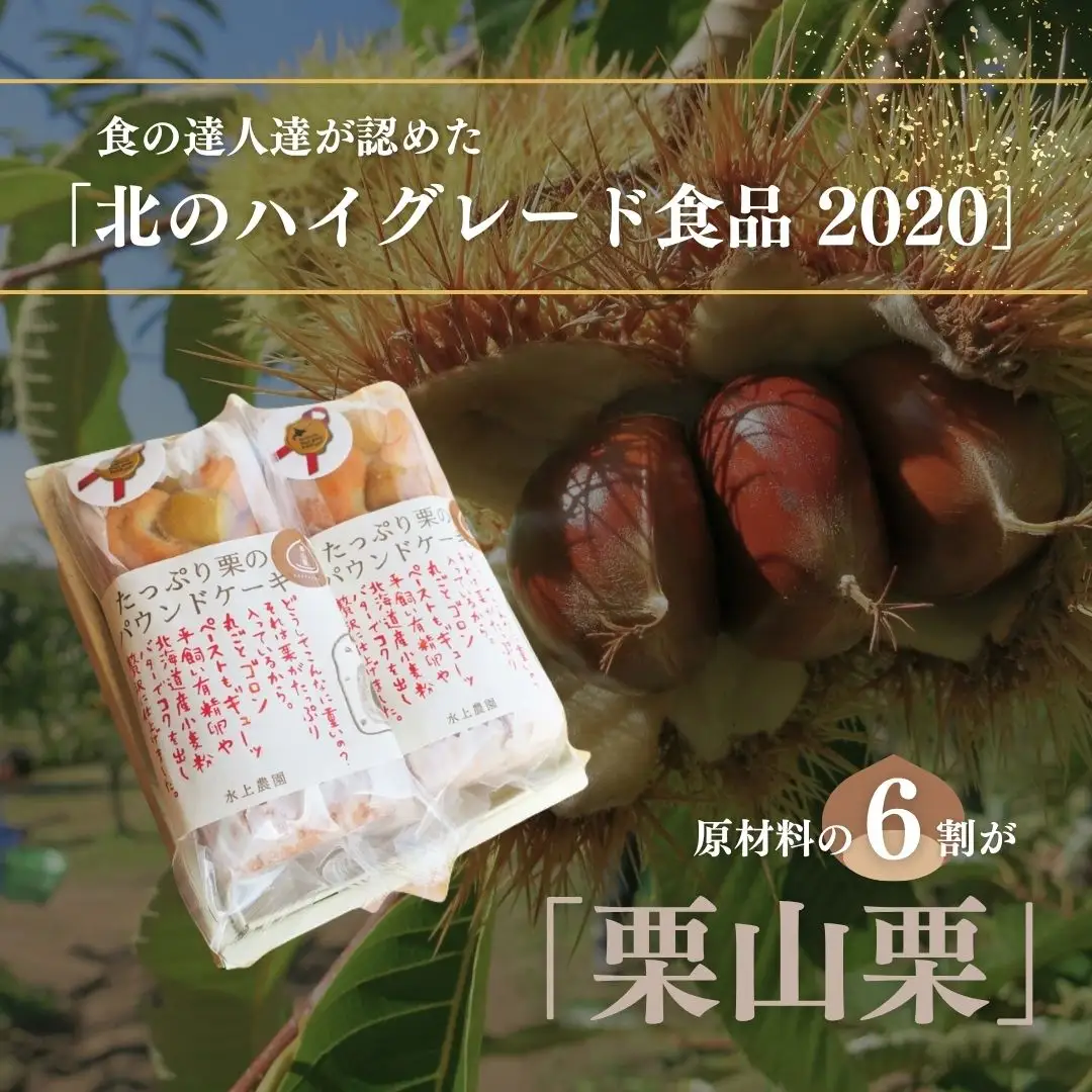 たっぷり栗のパウンドケーキ 約300g×2本