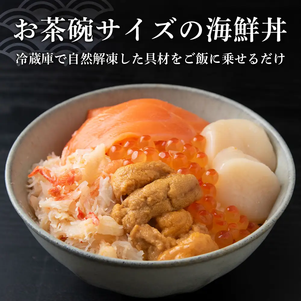 【定期便 全6回】北海道といえば！海鮮丼の具 60g×4個セット
