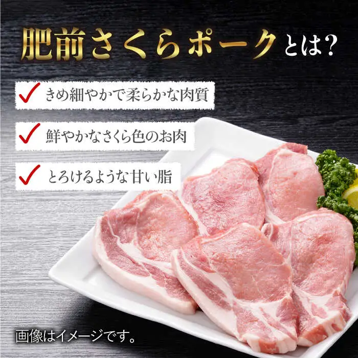 【佐賀のブランド豚】肥前さくらポーク とんかつ用ロース500g（100g×5枚）豚肉 ブタ トンカツ[FBE018]