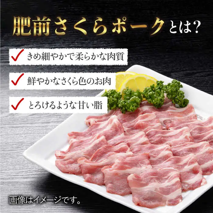 【佐賀のブランド豚】肥前さくらポーク 肩ローススライス500g[FBE023]