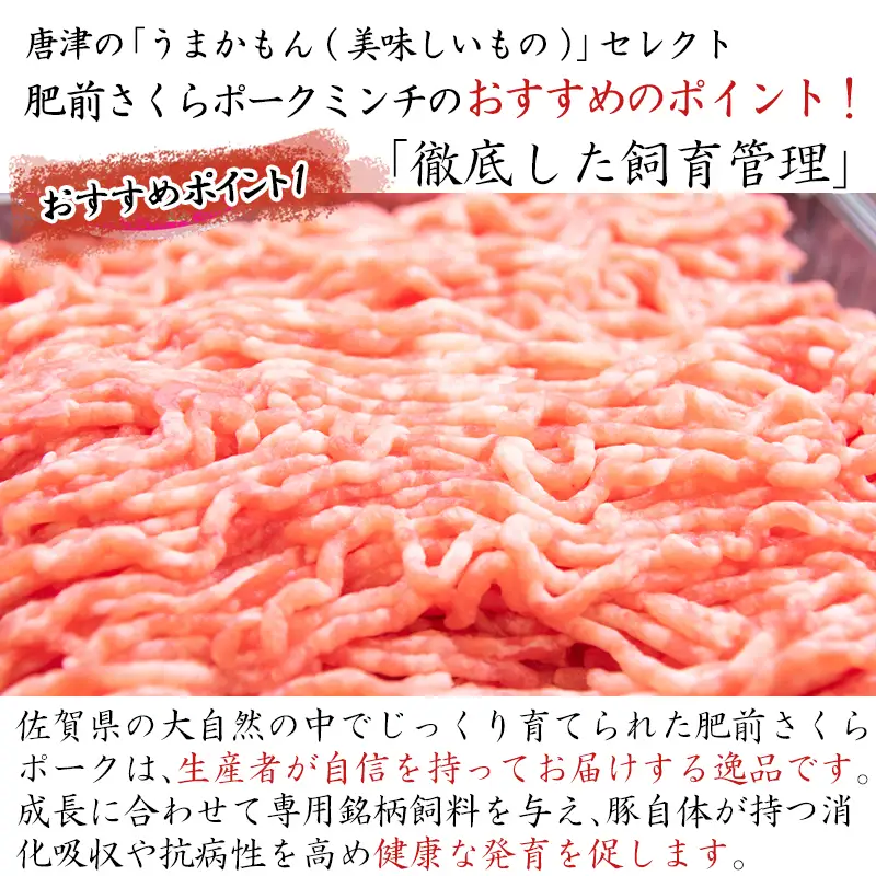 肥前さくらポークミンチ 200g×5パック(合計1kg)