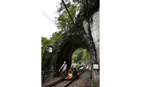 体験　自転車型トロッコ「アガッタン」優待券2枚 体験チケット 
