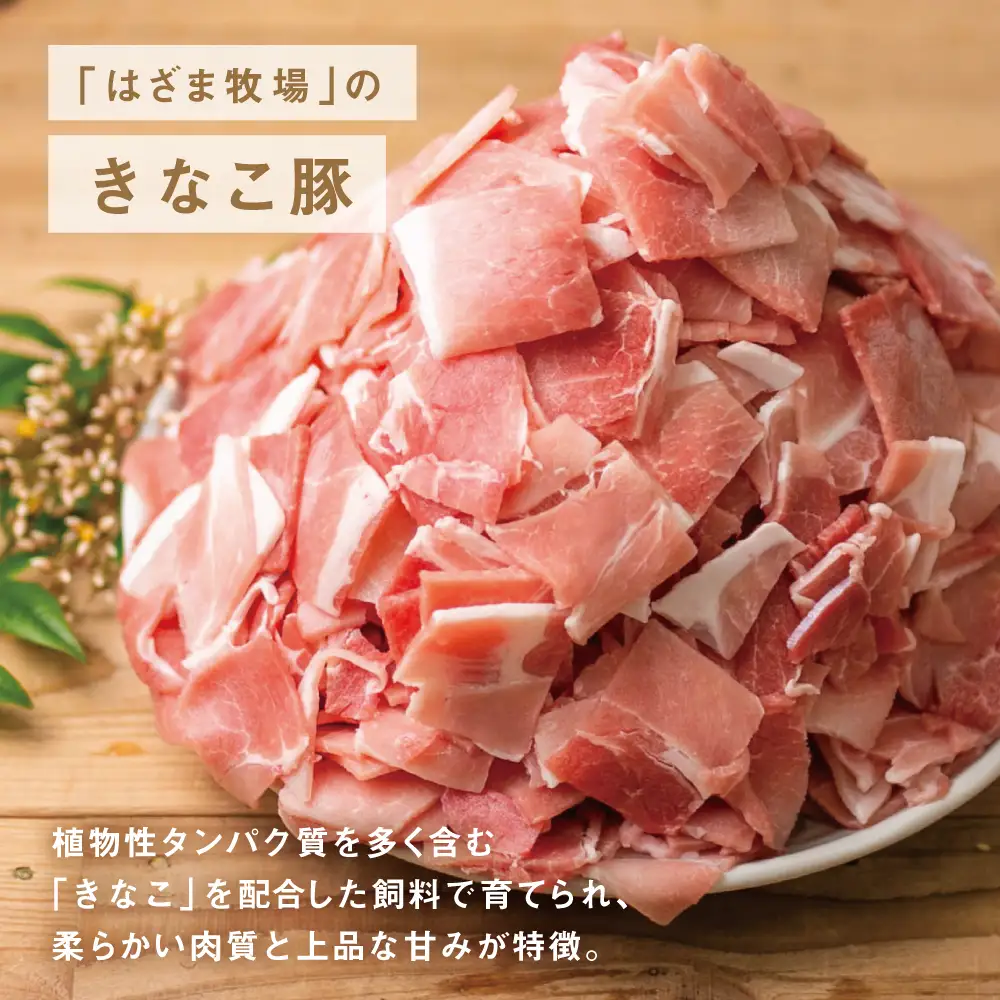 【鹿児島県産】畜産王国の「きなこ豚」小間切れ2.5㎏（500g×5袋） 切り落とし 豚小間 小間切れ 細切れ 豚肉 冷凍 スターゼン