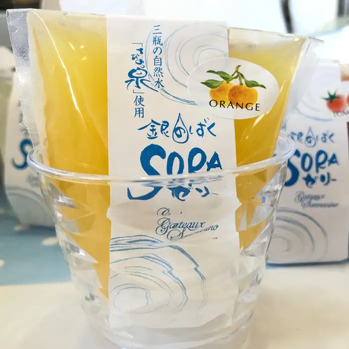 三瓶山自然水「さひめの泉」使用　SORAゼリー（8個入り）