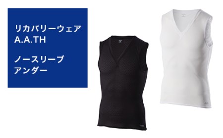 I4-08DA【カラー：ブラック サイズ：O】リカバリーウェア A.A.TH/ ノースリーブアンダー（品番：AAJ90810）