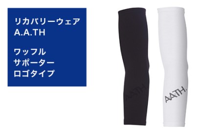 I4-18B【カラー：ブラック サイズ：M】リカバリーウェア A.A.TH/ ワッフルサポーターロゴタイプ（品番：AAA90P02）